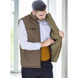 Pronto Uomo Quilted Green Vest, XXL